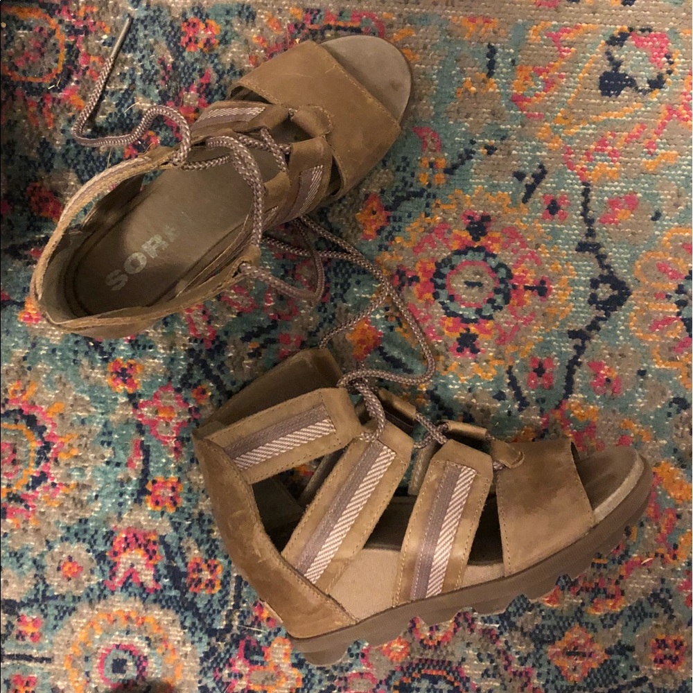 Sorel Joanie II Lace Sandal (worn 1x)